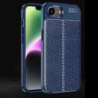 For iPhone SE 2024 Litchi Texture Shockproof TPU Phone Case(Blue) - 1