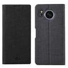 For Sharp Aquos Sense8 ViLi DMX Series Shockproof TPU + PU Leather Magnetic Attraction Horizontal Flip Case(Black) - 1