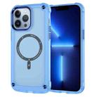 For iPhone 13 Pro Skin Feel TPU + PC MagSafe Magnetic Phone Case(Transparent Blue) - 1