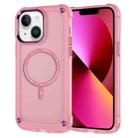 For iPhone 13 Skin Feel TPU + PC MagSafe Magnetic Phone Case(Transparent Pink) - 1