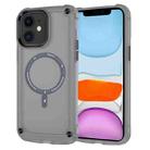 For iPhone 11 Skin Feel TPU + PC MagSafe Magnetic Phone Case(Transparent Black) - 1