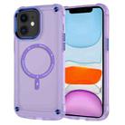 For iPhone 11 Skin Feel TPU + PC MagSafe Magnetic Phone Case(Transparent Purple) - 1