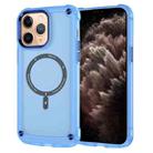 For iPhone 11 Pro Skin Feel TPU + PC MagSafe Magnetic Phone Case(Transparent Blue) - 1
