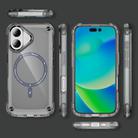 For iPhone 16 Plus Skin Feel TPU + PC MagSafe Magnetic Phone Case(Transparent Black) - 2