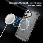 For iPhone 16 Plus Skin Feel TPU + PC MagSafe Magnetic Phone Case(Transparent Black) - 3