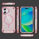 For iPhone 16 Skin Feel TPU + PC MagSafe Magnetic Phone Case(Transparent Pink) - 2