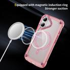 For iPhone 16 Skin Feel TPU + PC MagSafe Magnetic Phone Case(Transparent Pink) - 3