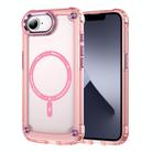 For iPhone 16e Skin Feel TPU + PC MagSafe Magnetic Phone Case(Transparent Pink) - 1
