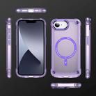 For iPhone 16e Skin Feel TPU + PC MagSafe Magnetic Phone Case(Transparent Purple) - 2