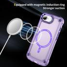 For iPhone 16e Skin Feel TPU + PC MagSafe Magnetic Phone Case(Transparent Purple) - 3