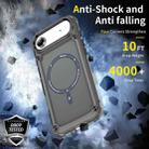 For iPhone 17 Air Skin Feel TPU + PC MagSafe Magnetic Phone Case(Transparent Black) - 2