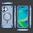 For iPhone 17 Skin Feel TPU + PC MagSafe Magnetic Phone Case(Transparent Blue) - 2