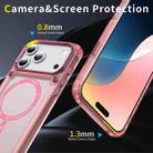 For iPhone 17 Pro Max Skin Feel TPU + PC MagSafe Magnetic Phone Case(Transparent Pink) - 3