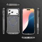 For iPhone 17 Pro Max Skin Feel TPU + PC MagSafe Magnetic Phone Case(Transparent Black) - 2
