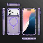 For iPhone 17 Pro Max Skin Feel TPU + PC MagSafe Magnetic Phone Case(Transparent Purple) - 2
