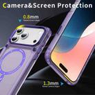 For iPhone 17 Pro Max Skin Feel TPU + PC MagSafe Magnetic Phone Case(Transparent Purple) - 3