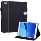 For Huawei MediaPad C5 8.0 2020 Cartoon Buckle Leather Tablet Case(Black) - 1