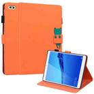 For Huawei MediaPad C5 8.0 2020 Cartoon Buckle Leather Tablet Case(Orange) - 1