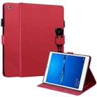 For Huawei MediaPad C5 10.1 Cartoon Buckle Leather Tablet Case(Red) - 1