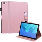 For Huawei MediaPad M5 10.8 Cartoon Buckle Leather Tablet Case(Rose Gold) - 1