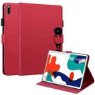 For Huawei MatePad 10.4 Cartoon Buckle Leather Tablet Case(Red) - 1