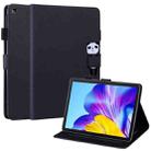 For Huawei Tablet Enjoy 2 /Honor Pad 6 Cartoon Buckle Leather Tablet Case(Black) - 1