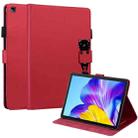 For Huawei Tablet Enjoy 2 /Honor Pad 6 Cartoon Buckle Leather Tablet Case(Red) - 1