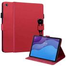 For Lenovo Tab M10 HD Gen 2 Cartoon Buckle Leather Tablet Case(Red) - 1