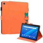 For Lenovo Tab E10 HD TB-X104 Cartoon Buckle Leather Tablet Case(Orange) - 1