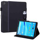 For Lenovo Tab M8 2nd Gen TB-8505F Cartoon Buckle Leather Tablet Case(Black) - 1