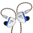 CCA CCA-C16 3.5mm Gold Plated Plug 16 Units Balanced Armature Wire-controlled In-ear Earphone, Type:without Mic(White) - 1