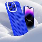 For iPhone 13 Pro Hollow Heat Dissipation TPU Phone Case(Blue) - 5
