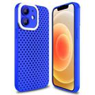 For iPhone 12 Hollow Heat Dissipation TPU Phone Case(Blue) - 1