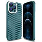 For iPhone 12 Pro Hollow Heat Dissipation TPU Phone Case(Green) - 1