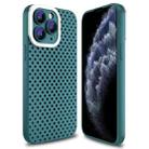For iPhone 11 Pro Max Hollow Heat Dissipation TPU Phone Case(Green) - 1