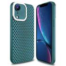 For iPhone XR Hollow Heat Dissipation TPU Phone Case(Green) - 1