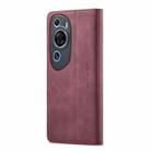 For Huawei P60 Art CaseMe 013 Multifunctional Horizontal Flip Leather Phone Case(Wine Red) - 3