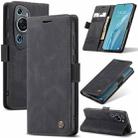 For Huawei P60 Art CaseMe 013 Multifunctional Horizontal Flip Leather Phone Case(Black) - 1