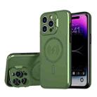 For iPhone 15 Pro Max MagSafe Magnetic Invisible Camera Holder Phone Case(Green) - 1