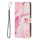 For Realme 12 4G / 12+ 5G Global Painted Marble Pattern Leather Phone Case(Rose Gold) - 2