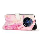 For Realme 12 4G / 12+ 5G Global Painted Marble Pattern Leather Phone Case(Rose Gold) - 3