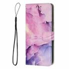 For Realme 12 4G / 12+ 5G Global Painted Marble Pattern Leather Phone Case(Purple) - 2