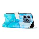 For Realme C63 / C61 / Note 60 Painted Marble Pattern Leather Phone Case(Blue Green) - 3