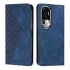 For OPPO Reno10 Pro Diamond Splicing Skin Feel Magnetic Leather Phone Case(Blue) - 1