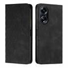 For OPPO A1 Pro/Reno8 T 5G Global Diamond Splicing Skin Feel Magnetic Leather Phone Case(Black) - 1