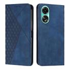 For OPPO A58 4G Diamond Splicing Skin Feel Magnetic Leather Phone Case(Blue) - 1