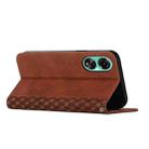 For OPPO A78 4G Diamond Splicing Skin Feel Magnetic Leather Phone Case(Brown) - 3