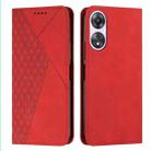 For OPPO A58 / A78 Diamond Splicing Skin Feel Magnetic Leather Phone Case(Red) - 1