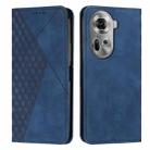 For OPPO Reno11 5G Global Diamond Splicing Skin Feel Magnetic Leather Phone Case(Blue) - 1