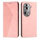 For OPPO Reno11 Pro Global Diamond Splicing Skin Feel Magnetic Leather Phone Case(Rose Gold) - 1